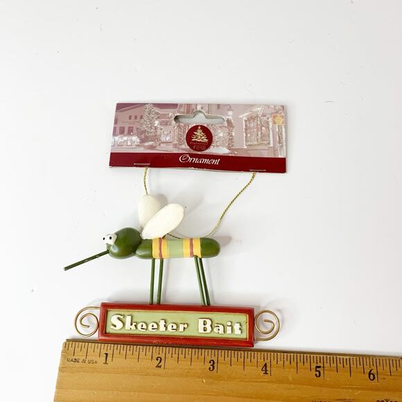 Skeeter Bait Mosquito Christmas Ornament Bug NEW Enchanted Forest Nature Outdoor - Picture 6 of 7